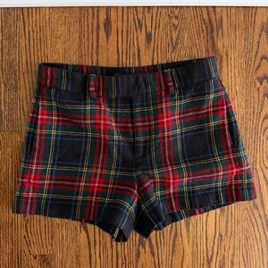 Ralph Lauren Wool Plaid Rugby Shorts- 4